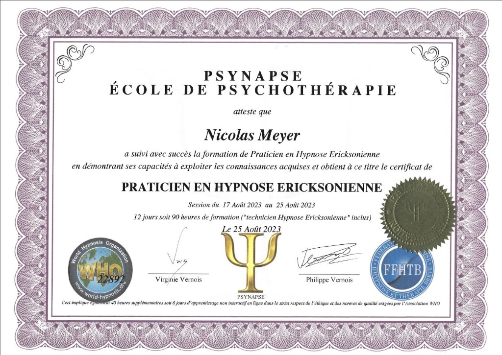 photo diplome Nicolas MEYER