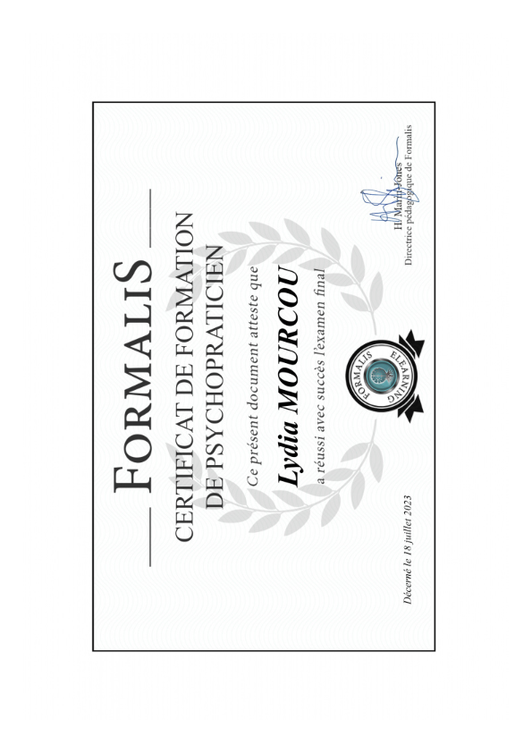 photo diplome Laissouk lydia