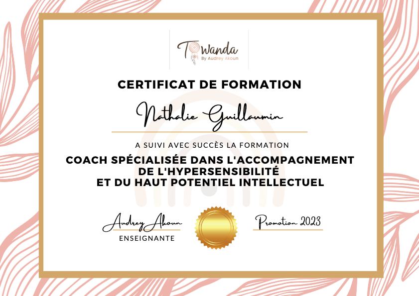 photo diplome Nathalie GUILLAUMIN