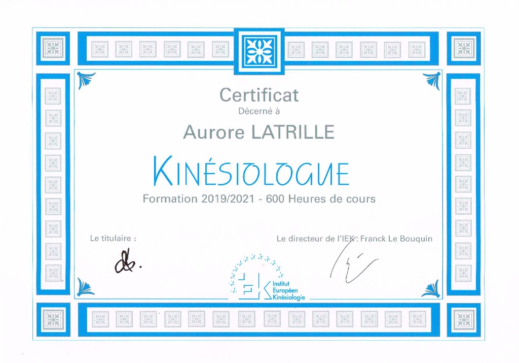 photo diplome Aurore Latrille