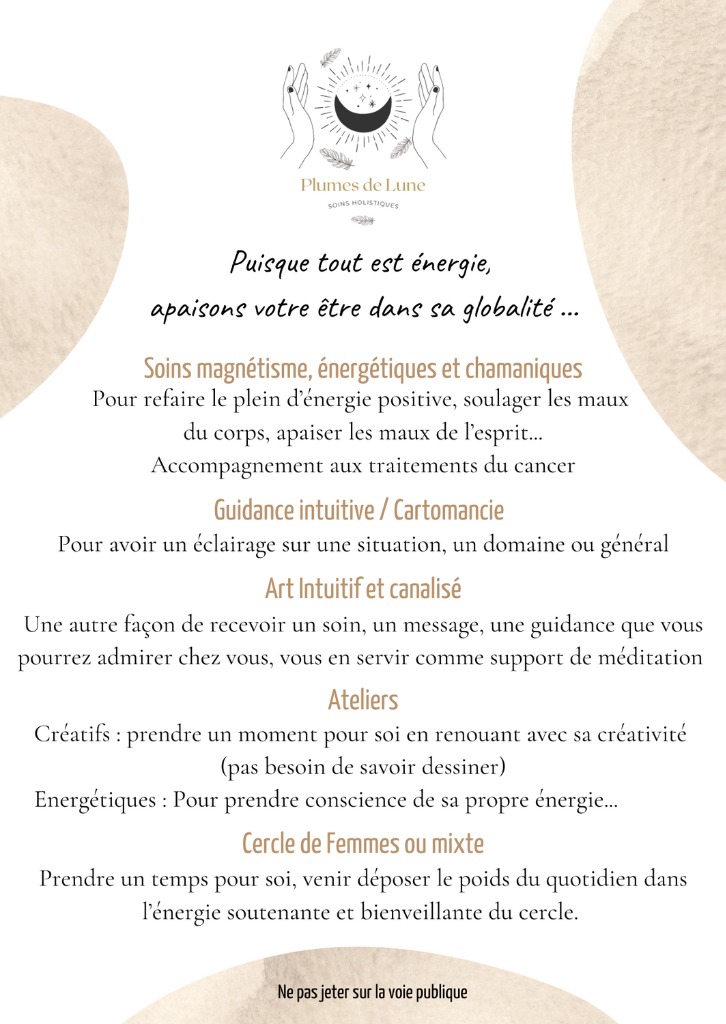 photo activite Plumes de Lune - Sabine Meyer 