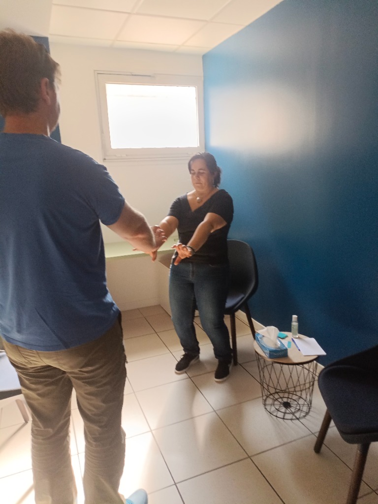 photo seance Marie Blanchis - Sophrologue