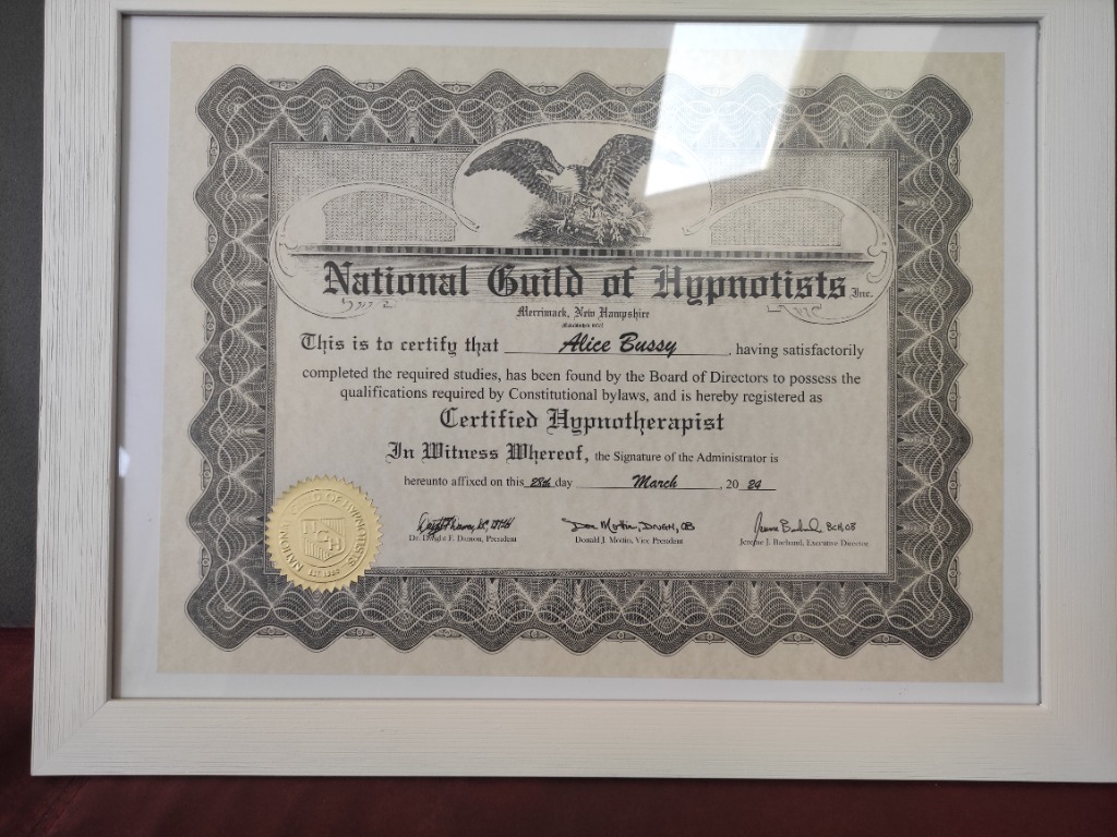 photo diplome Alice Bussy