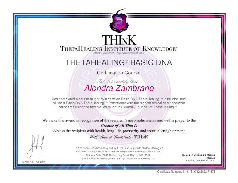 photo diplome Alondra Zambrano