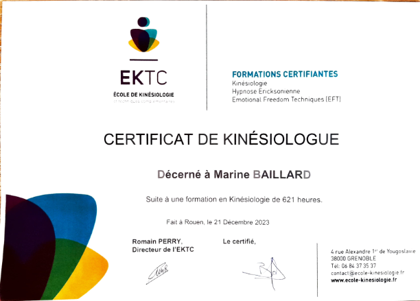 photo diplome MARINE BAILLARD