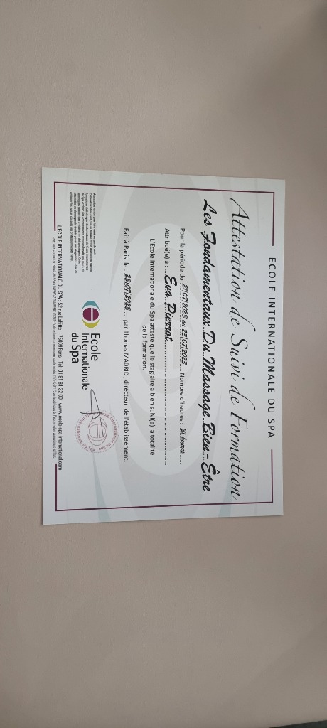 photo diplome Eva PIERROT