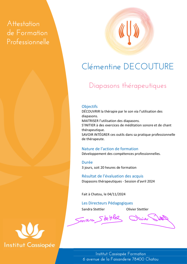 photo diplome Clémentine Decouture