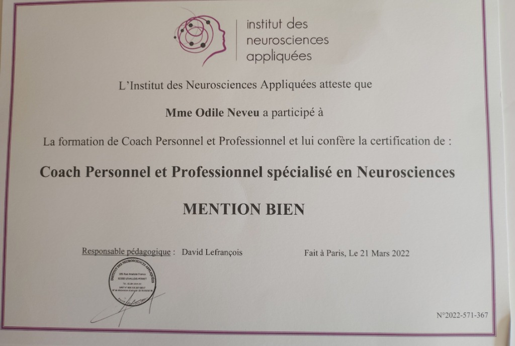 photo diplome Odile Neveu