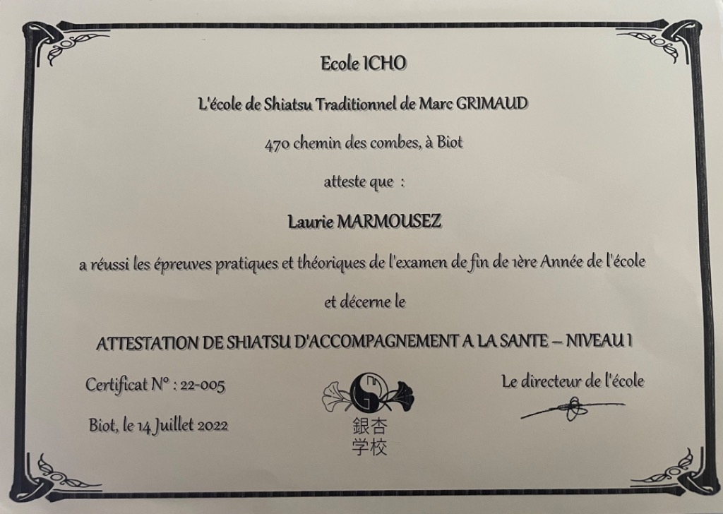 photo diplome Laurie Marmousez 