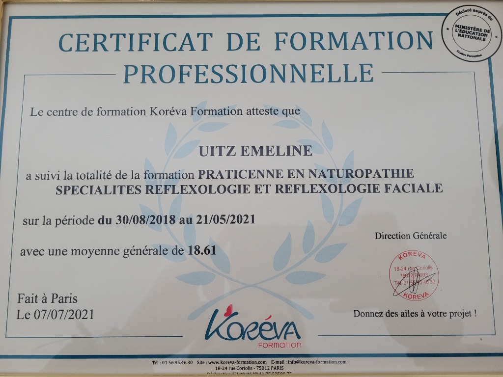 photo diplome R&S, équilibre au naturel