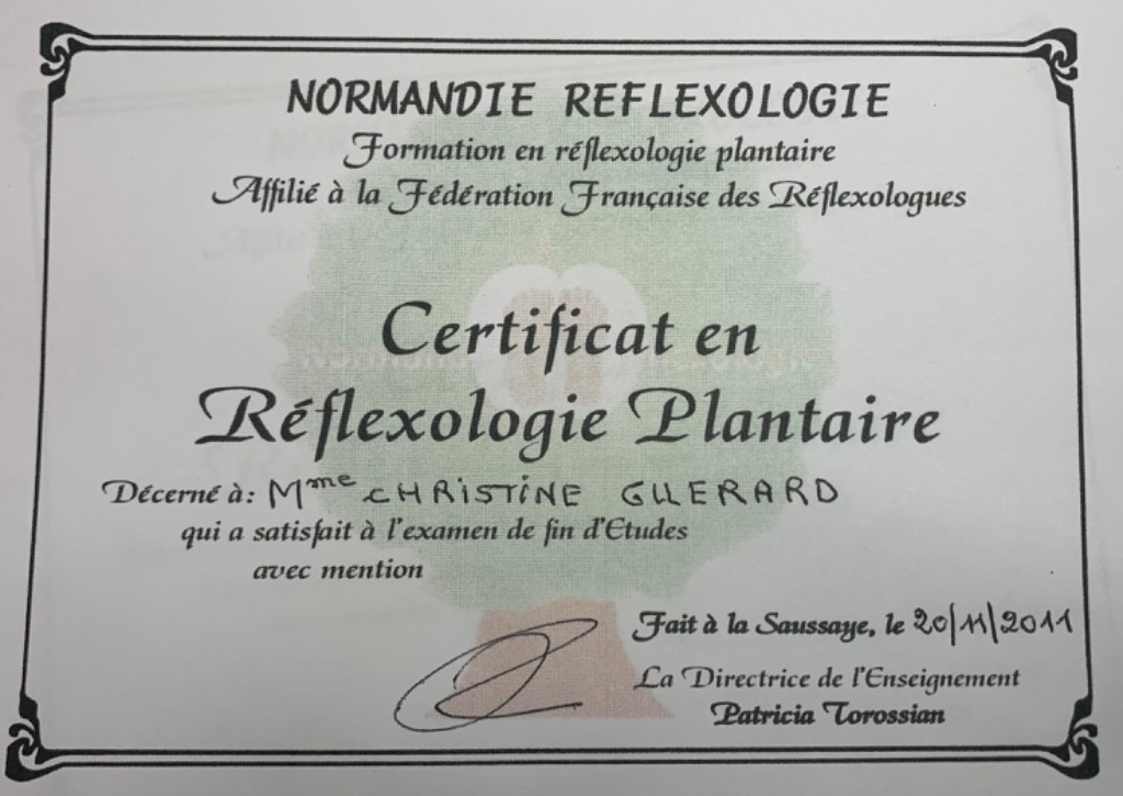 photo diplome Christine GUERARD