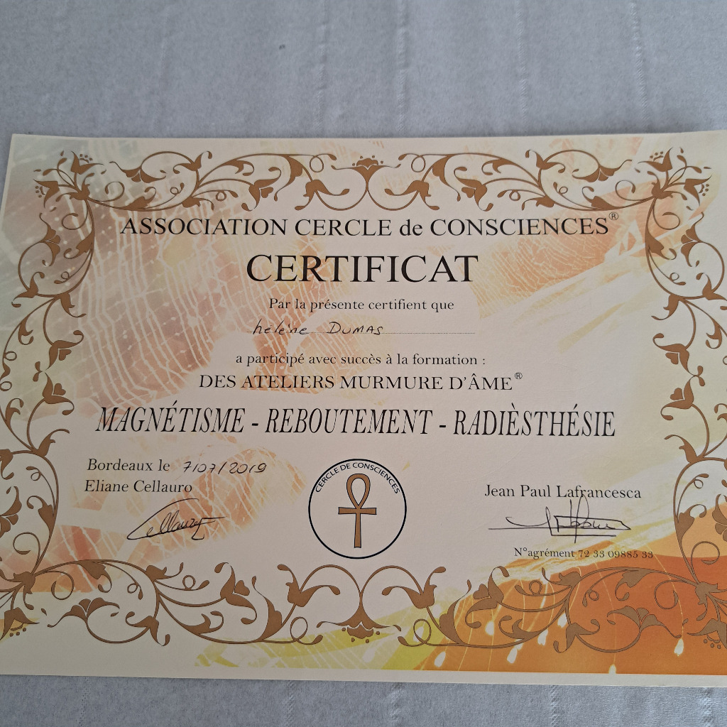 photo diplome Hélène Dumas 