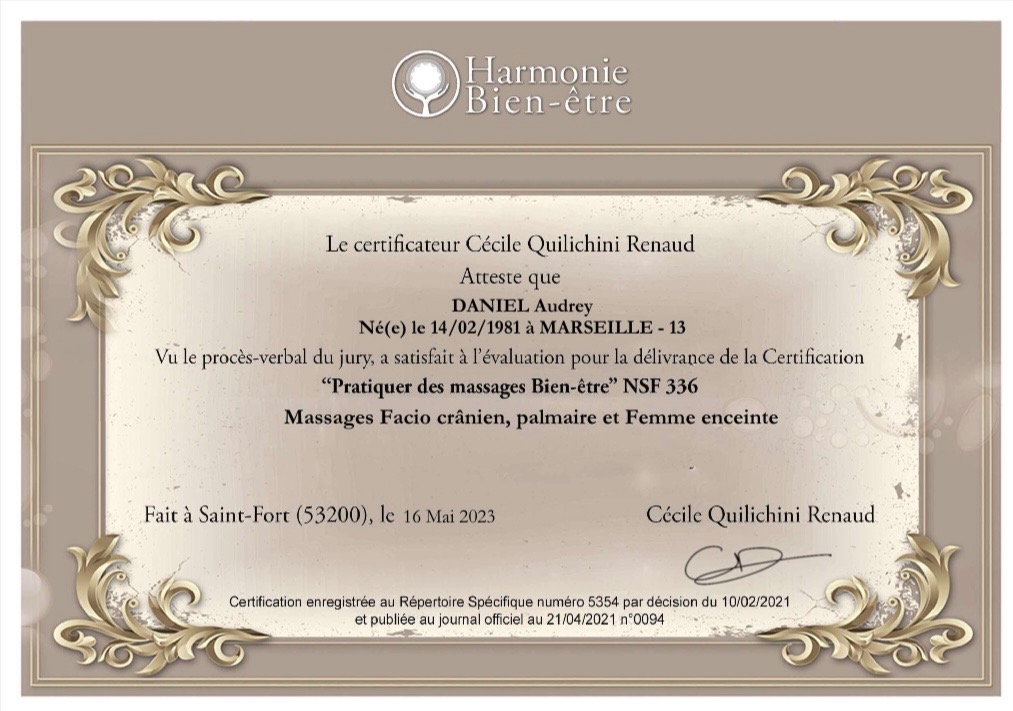 photo diplome Bulle zen