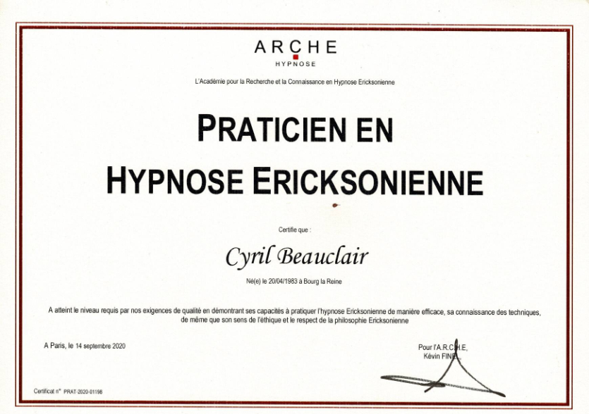 photo diplome Cyril Beauclair
