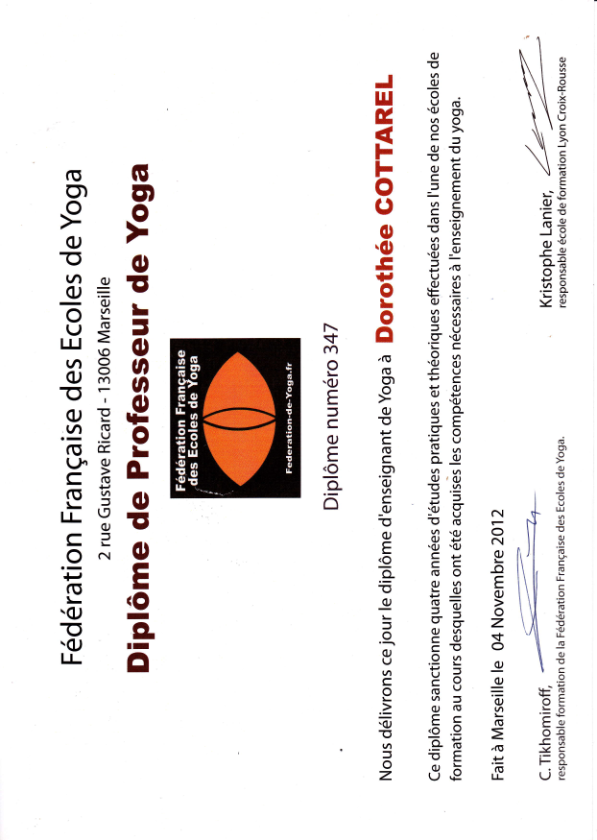 photo diplome Dorothée Cottarel