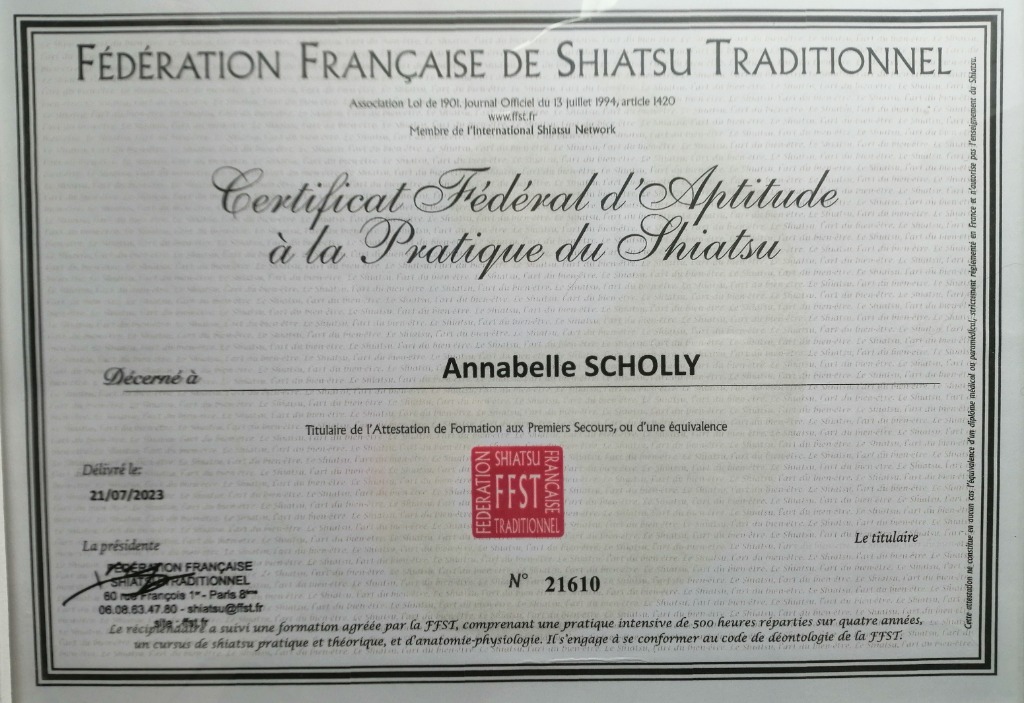 photo diplome Annabelle Scholly