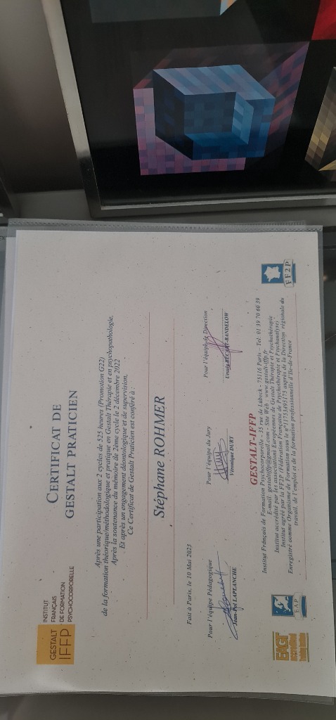 photo diplome Stéphane Rohmer