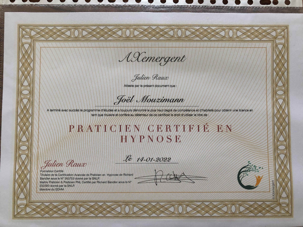 photo diplome Joël Mouzimann