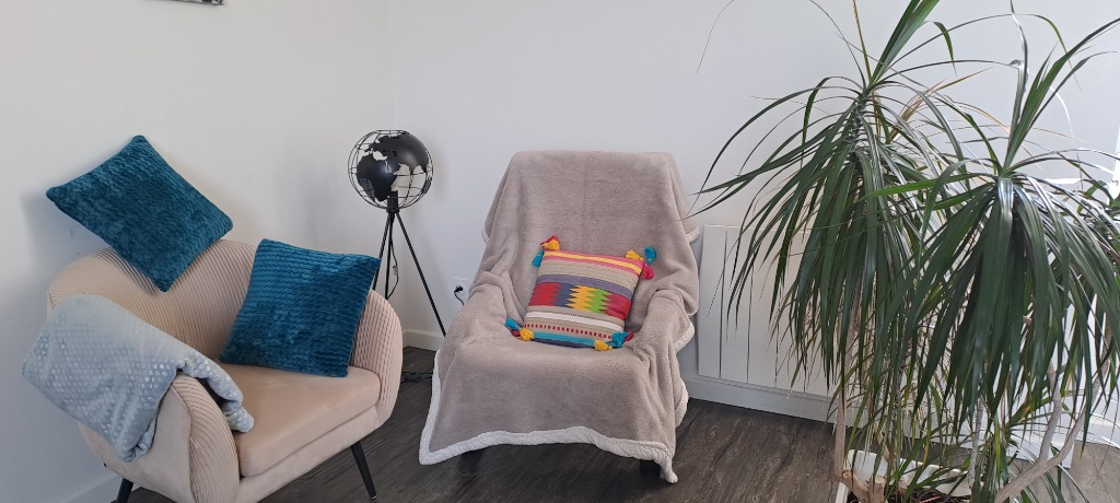 photo seance Fabienne Bourny-Blanchet/EFT, hypnose douleurs