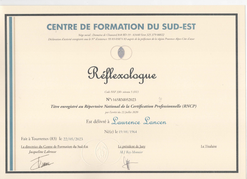 photo diplome Laurence LANCEN