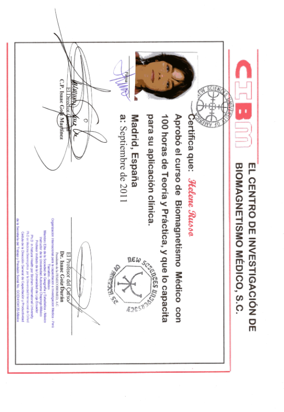 photo diplome Hélène Russo