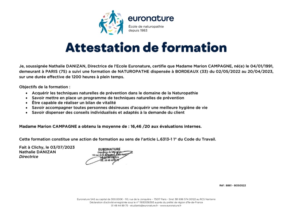 photo diplome Marion Campagne