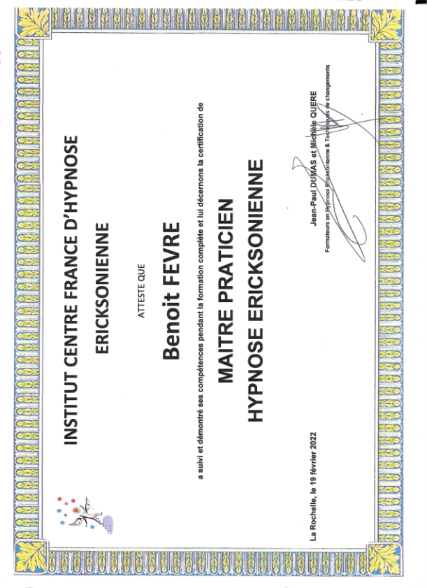 photo diplome Benoît FEVRE