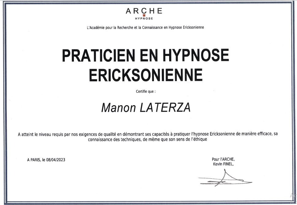 photo diplome Manon Laterza