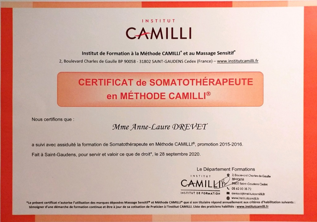 photo diplome Anne-Laure DREVET