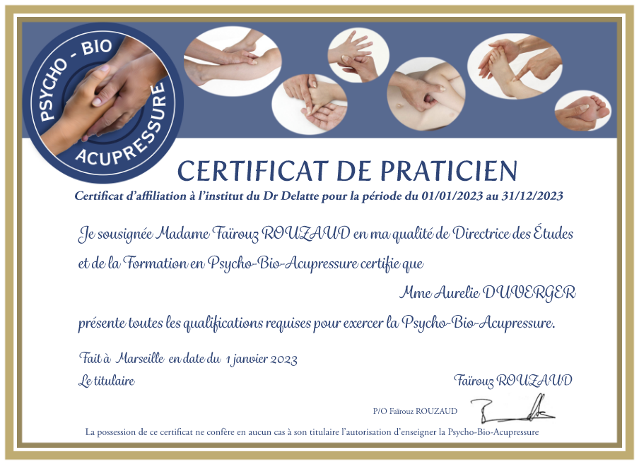 photo diplome Aurelie Duverger