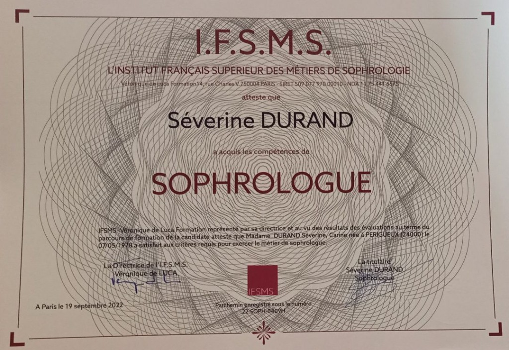 photo diplome Séverine DURAND 