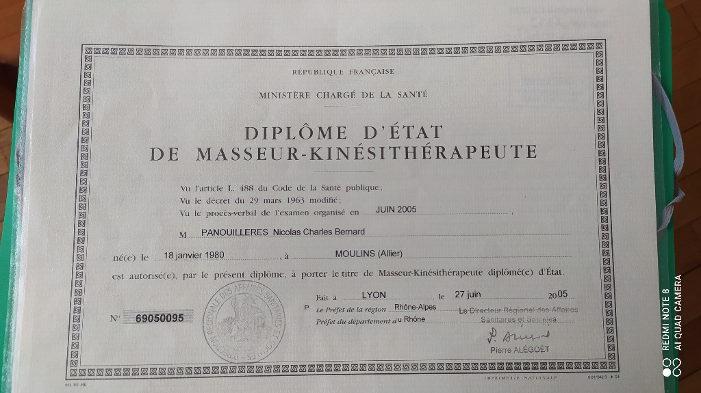 photo diplome Nicolas Panouillères