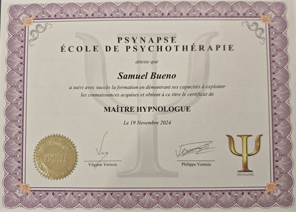 photo diplome BUENO SAMUEL
