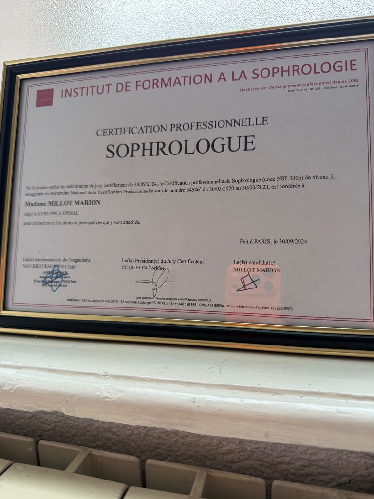 photo diplome Marion Millot