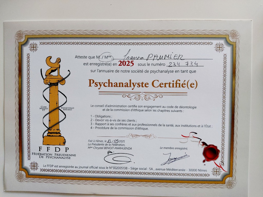 photo diplome Joanna Paumier 