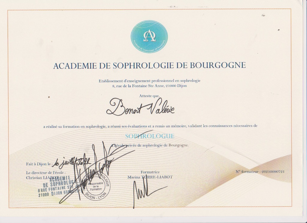 photo diplome Valérie Benoit