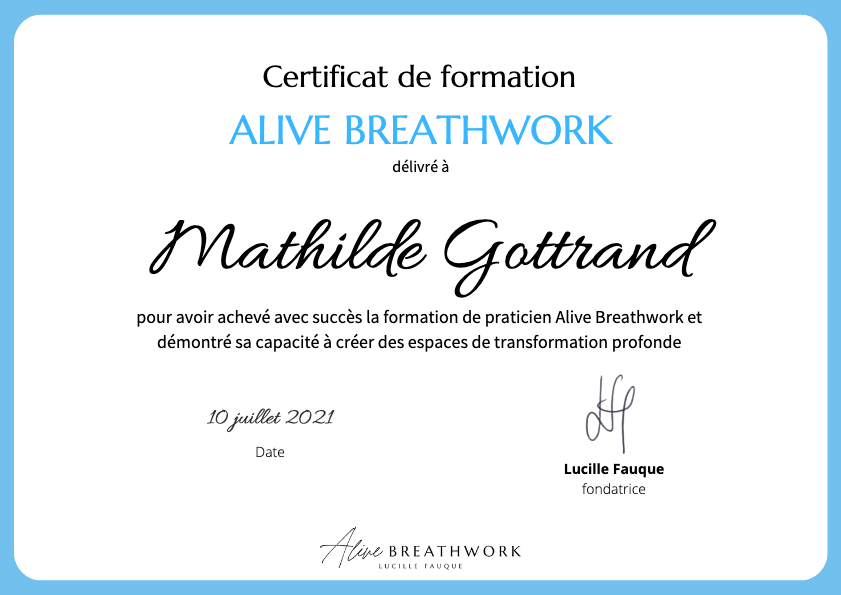 photo diplome Mathilde Gottrand