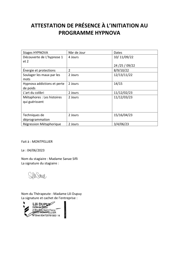 photo diplome Sanae Sifli