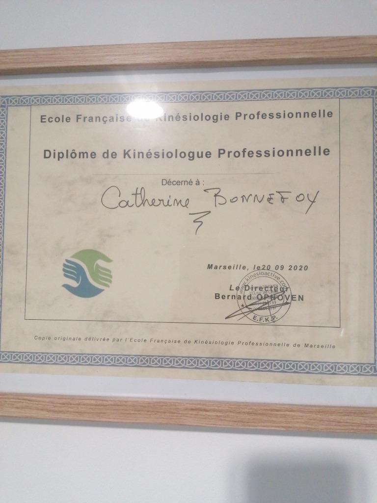 photo diplome Catherine Bonnefoy