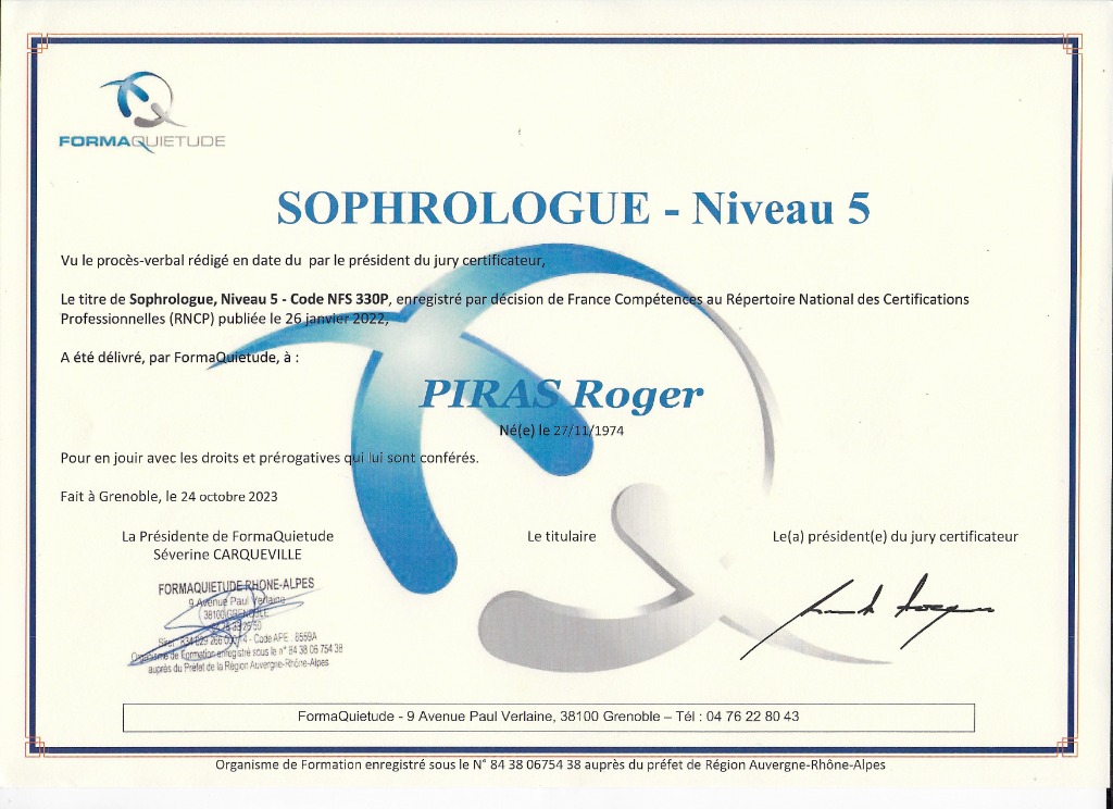 photo diplome VITELLO PIRAS Roger