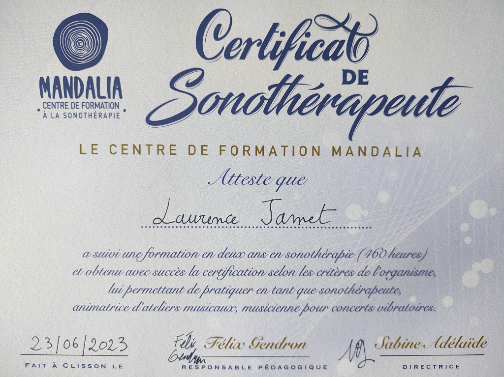 photo diplome Vibra’Coeur