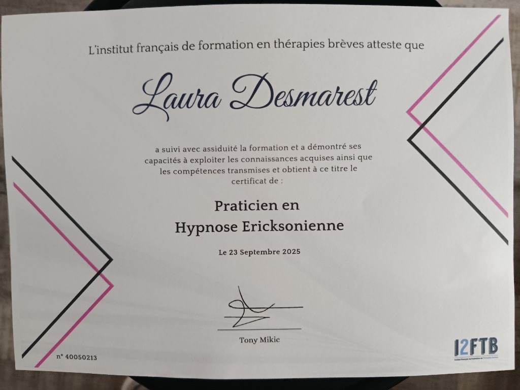 photo diplome Desmarest Laura