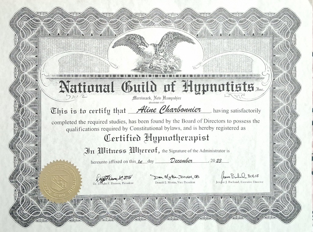 photo diplome Aline CHARBONNIER