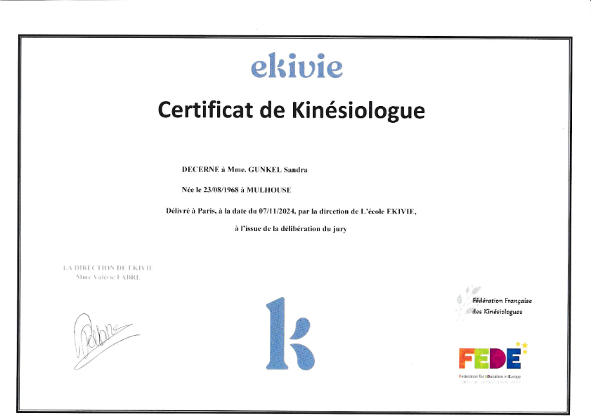 photo diplome Sandra GUNKEL