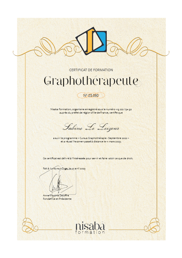 photo diplome Le Leizour Sabine