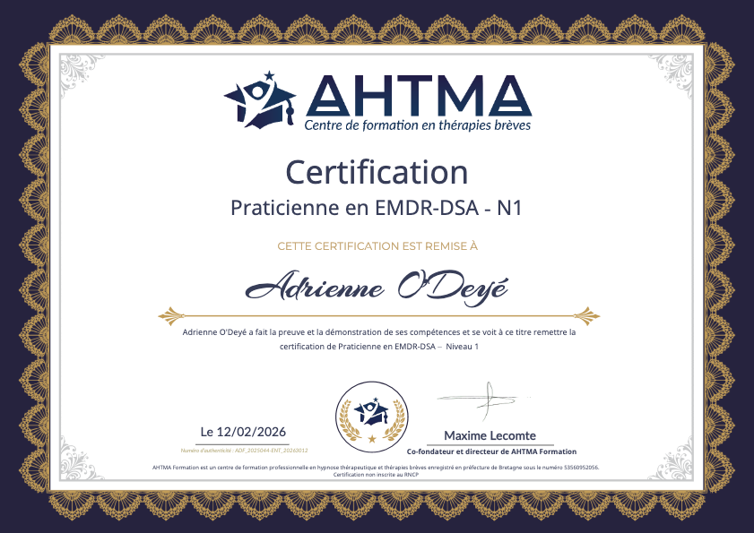 photo diplome Adrienne O’Deyé