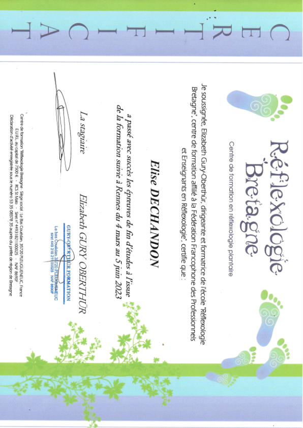 photo diplome DECHANDON Elise