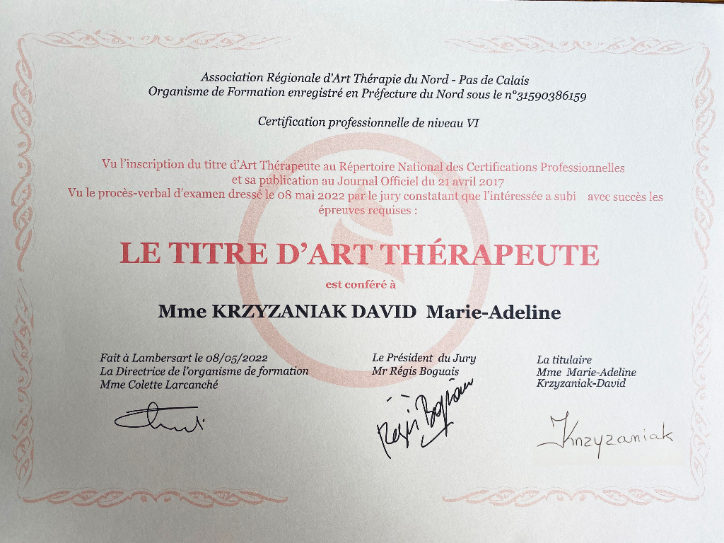 photo diplome Marie-Adeline DAVID