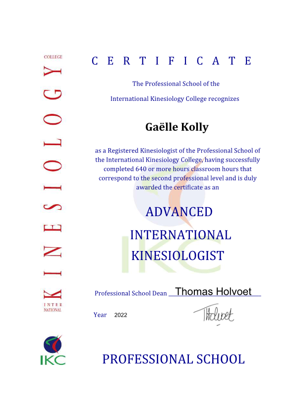 photo diplome Gaëlle Kolly