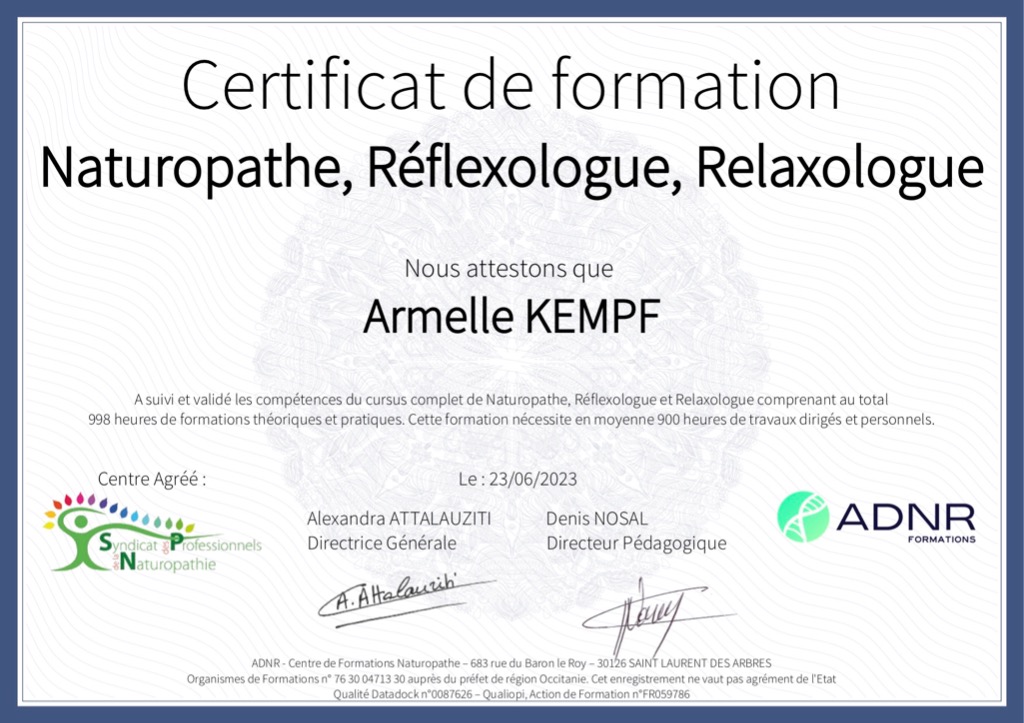 photo diplome Armelle KEMPF 